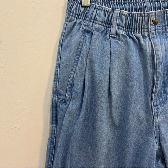 Vintage Eddie Bauer Men Blue Relaxed Fit Jeans Elastic waist - Picture 3 of 12